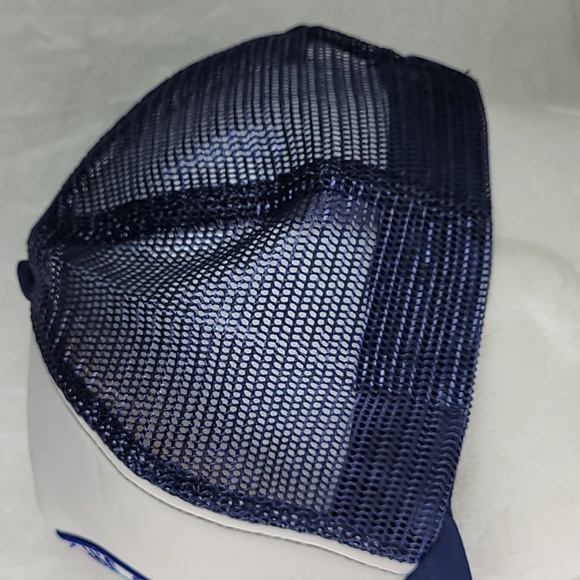 Vintage Mobil Pipeline Tec Dept Trucker Hat Blue/White - Picture 5 of 12